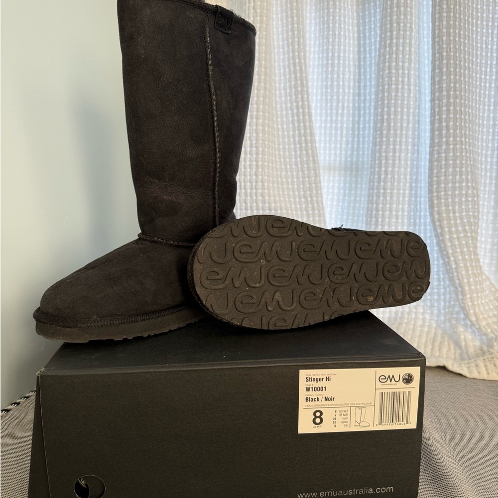 Emu Black Winter Boots
